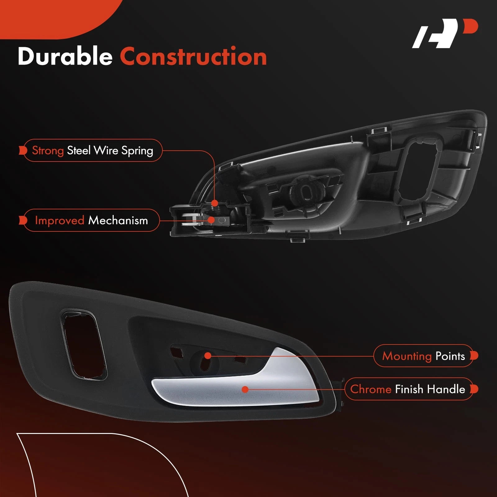 2X Front Interior Door Handle for Ford Transit Connect (2014-2018)