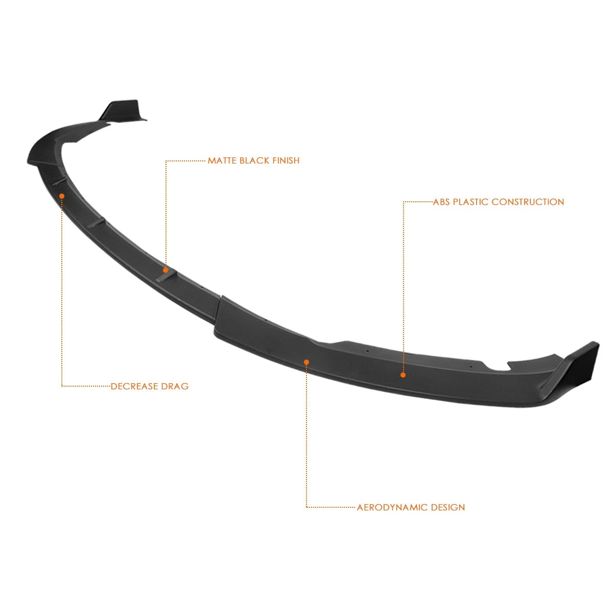 STP-Style Matte Black Front Bumper Body Kit for Sonata (2015–2017)