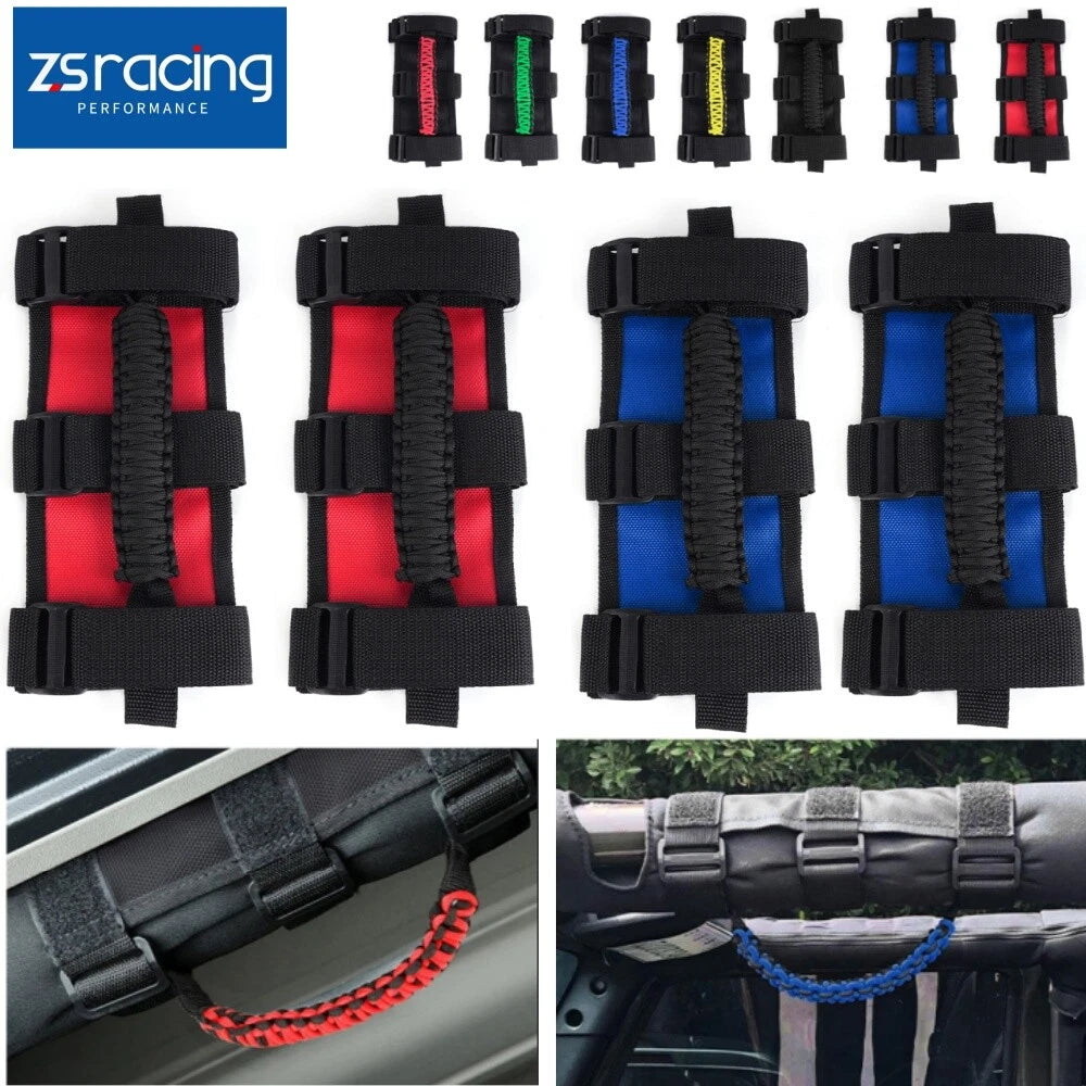Roll Bar Grab Handles for Jeep Wrangler (CJ-YJ-TJ-JK-JL-JLU-JKU)