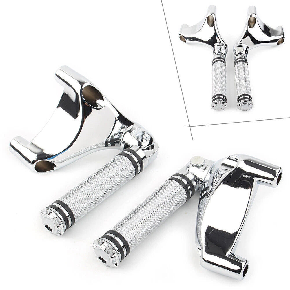 2X Passenger Footrest Foot Peg Mount for Harley Sportster XL883 XL1200 (2004–2013)