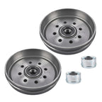 Trailer Brake Drum 12" x 2" 8 on 6.5 Bolt Circle for 7000 Lbs Axle