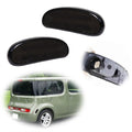 Smoked Lens Rear Bumper Side Marker Light Covers for Nissan Cube (2009–2014)