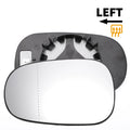 Left Side Heated White Mirror Glass for Nissan Micra (2002–2009)