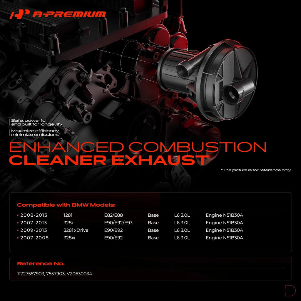 Secondary Air Injection Pump for BMW 128i, 328i, E82, E88, E92 (2008-2013)