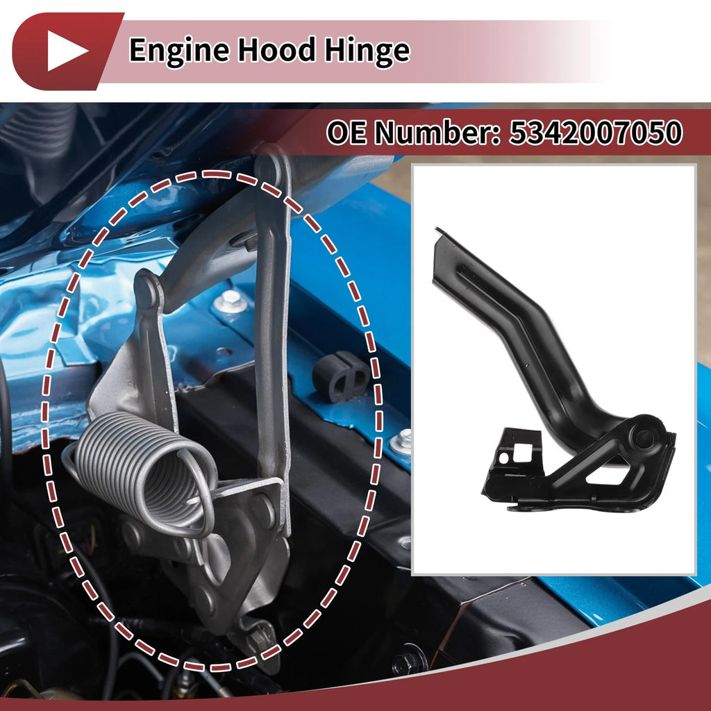 Hood Hinge for Toyota Avalon (2018–2024) Left Side, 1 pcs