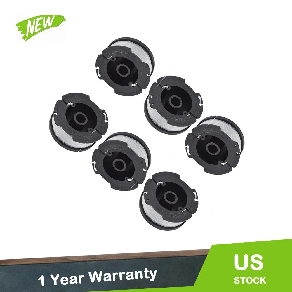 6X Replacement Trimmer Spool for BLACK+DECKER AF-100-3ZP (30ft .065")