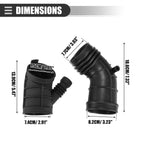 Set of 1 Car Engine Air Intake Hose for BMW 320i (2001–2005) Rubber No.13541705209