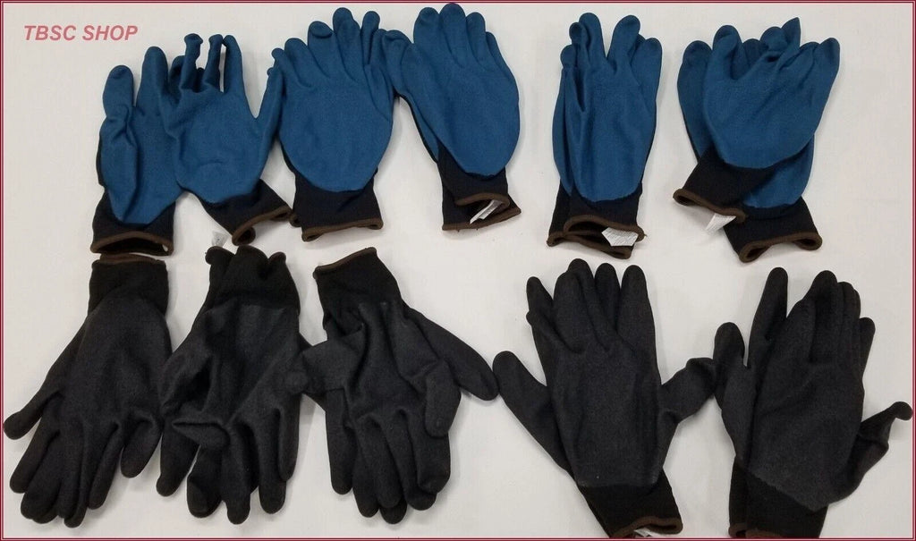 10 Pair Latex Foam Coated Work Gloves for General Painting Garden