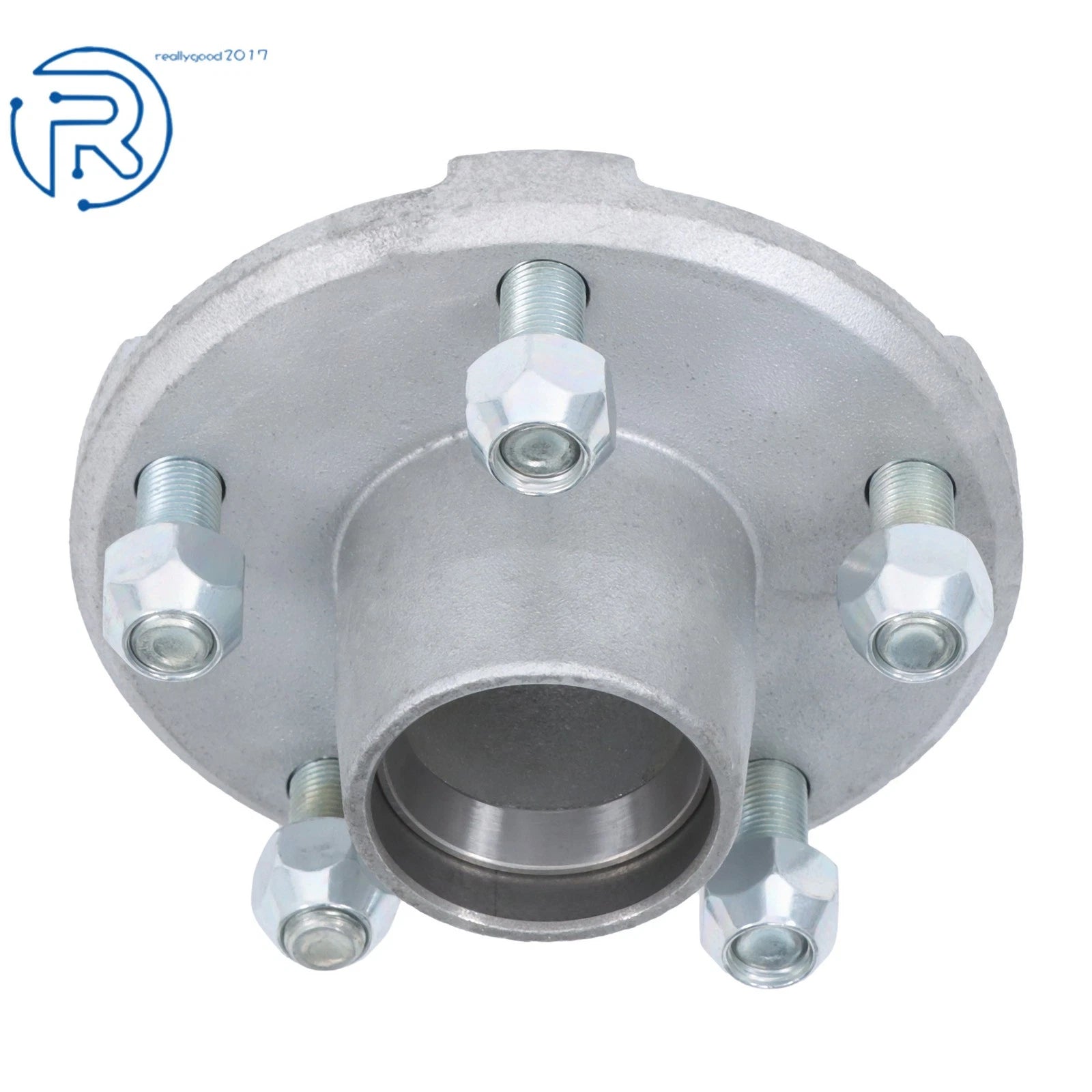 Set of 2 Galvanized Trailer Bearing Hub Kits for 2000lbs Straight Axle