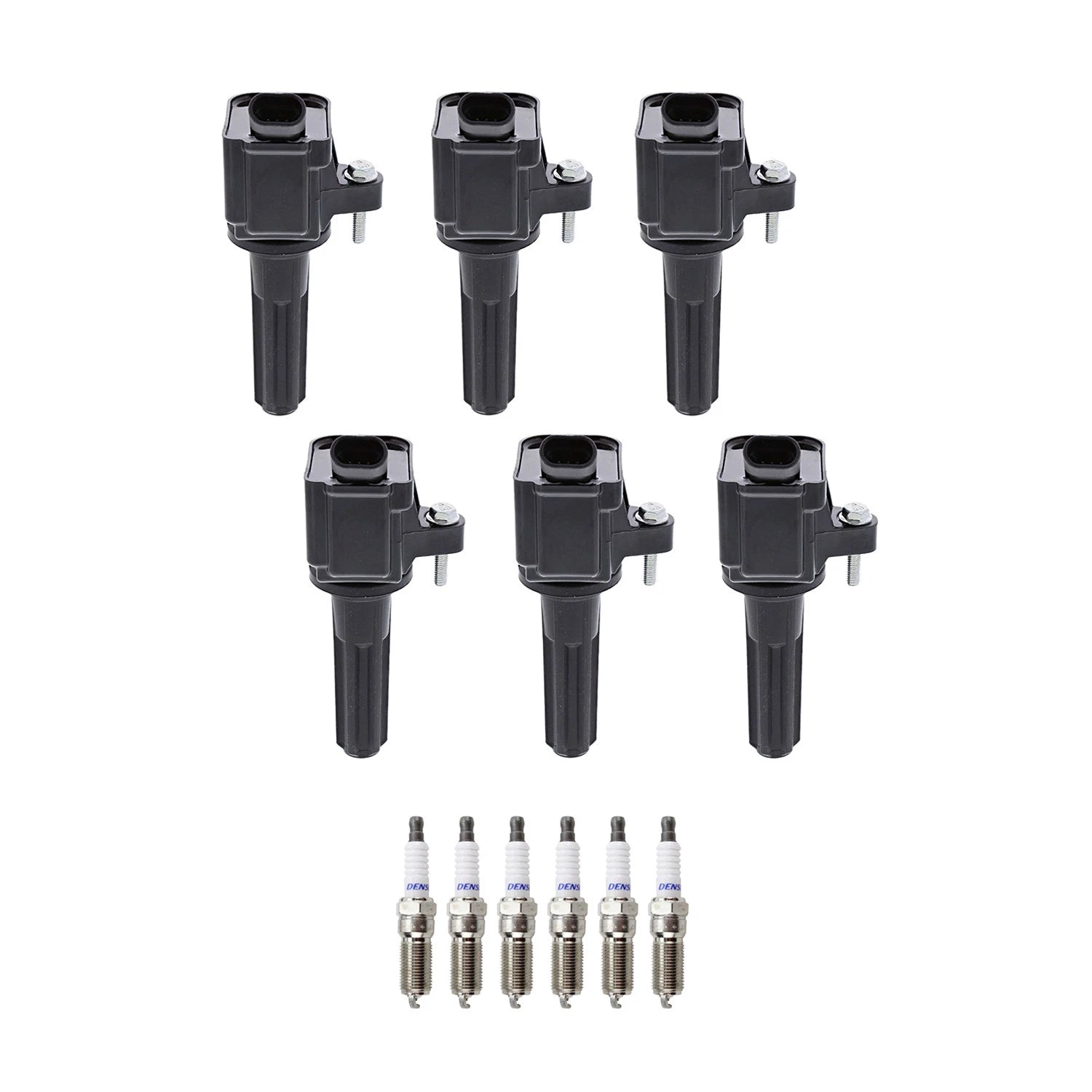 Set of 6 Ignition Coils & Platinum Spark Plugs for Ascender Rainier (2003–2008)