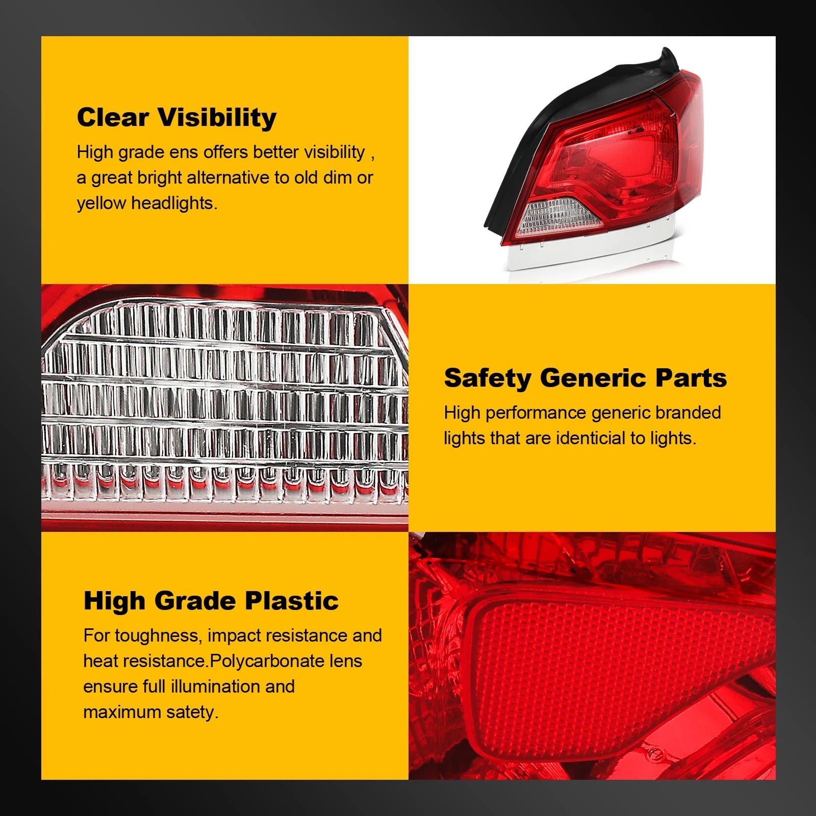 Right Side Tail Brake Lamp Assembly for Chevrolet Impala (2014–2020)