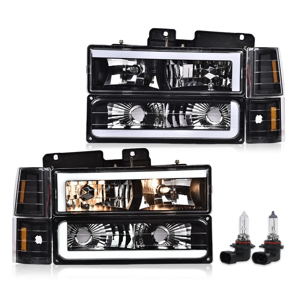 LED DRL Headlights & Corner Lamps for Chevy GMC C/K Suburban (1994–2000)