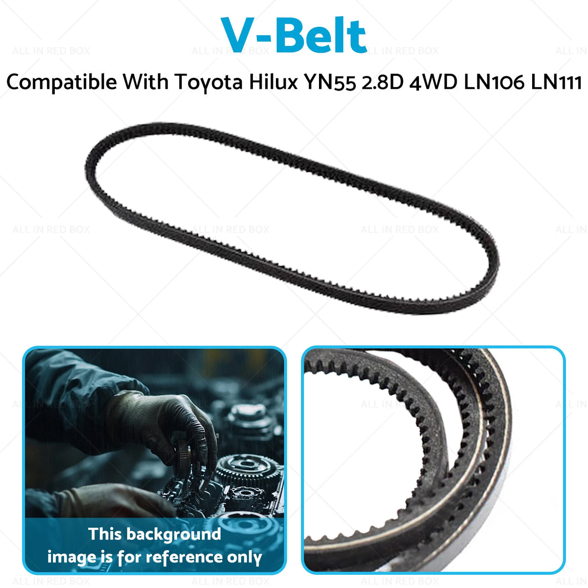 V-Belt Compressor for Toyota Hilux YN55 2.8D 4WD (LN106, LN111)