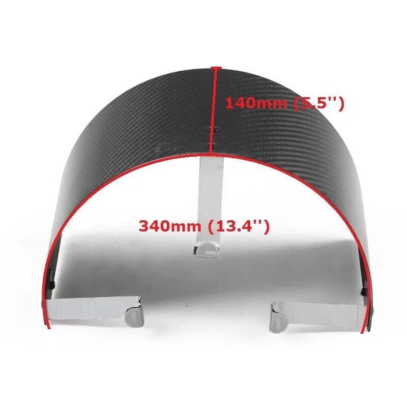 Carbon Fiber Cold Air Intake Filter Heat Shield Cover 2.5''-3.5''