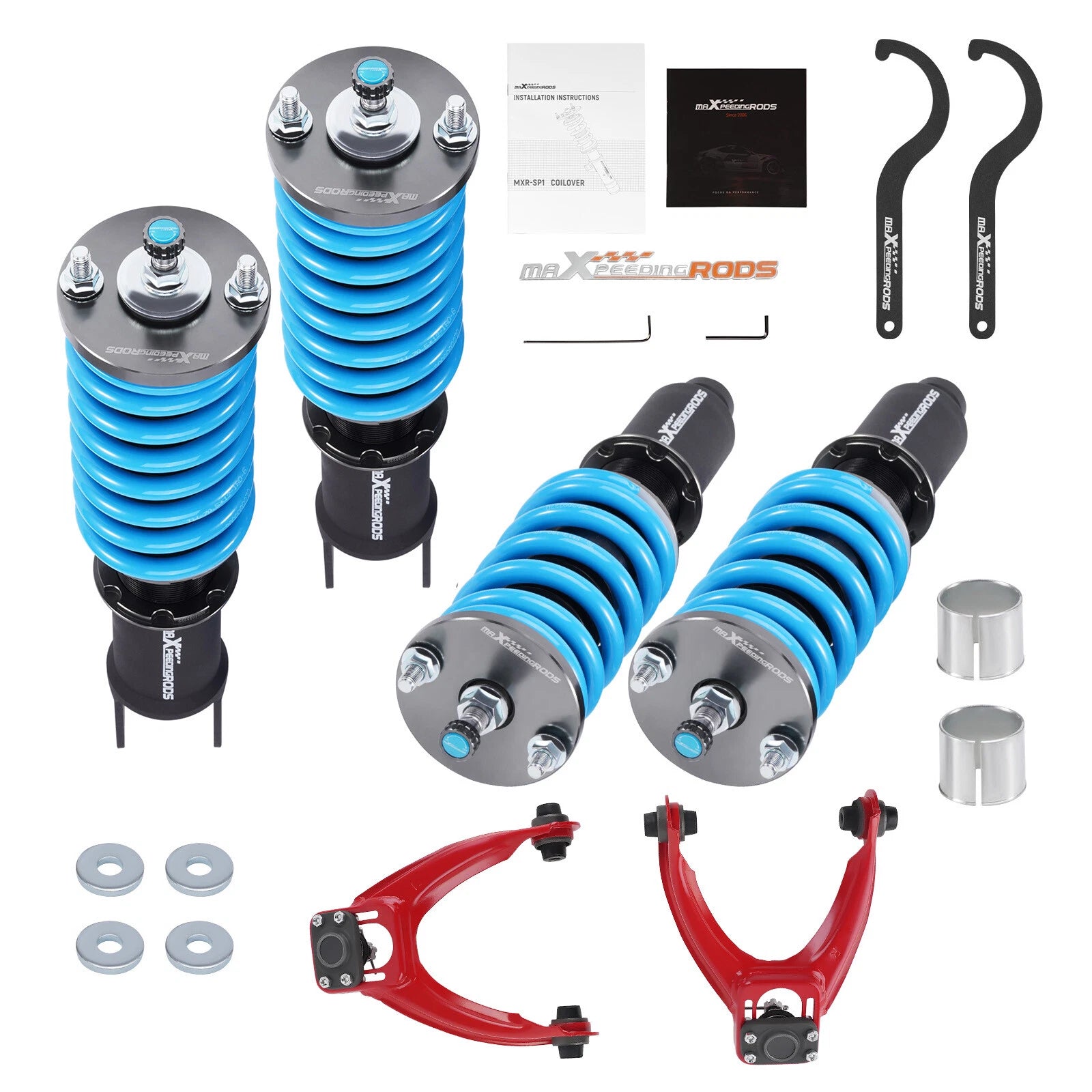 Coilovers & Front Upper Control Arms Adjustable Camber Kit for Honda Civic (1996–2000)