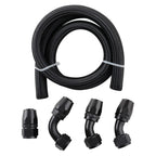 16AN Rubber Fuel Hose for Universal Applications (90° Bend)