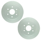 Set of 2 Bosch QuietCast Disc Brake Rotors for Cadillac Chevrolet GMC