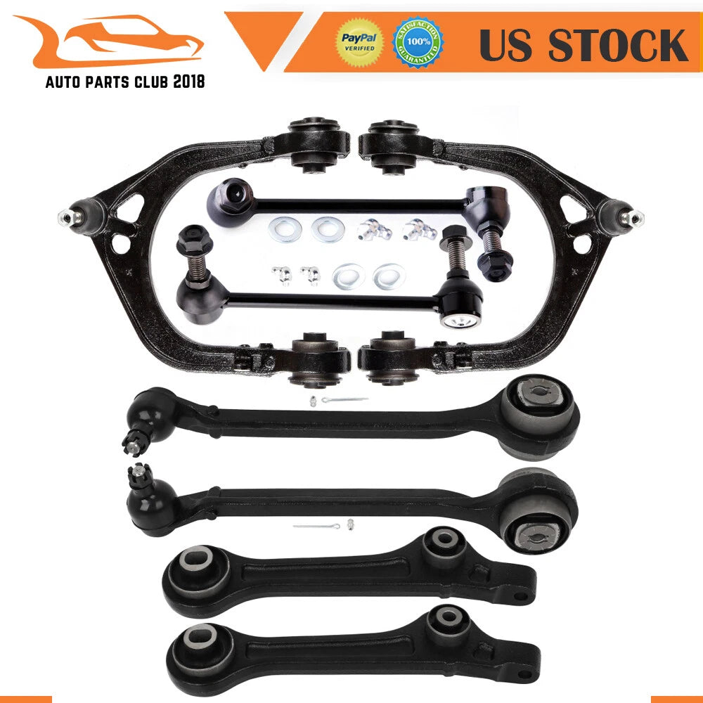 Set of 8 Control Arms and Ball Joints for Dodge Charger (2011–2019)