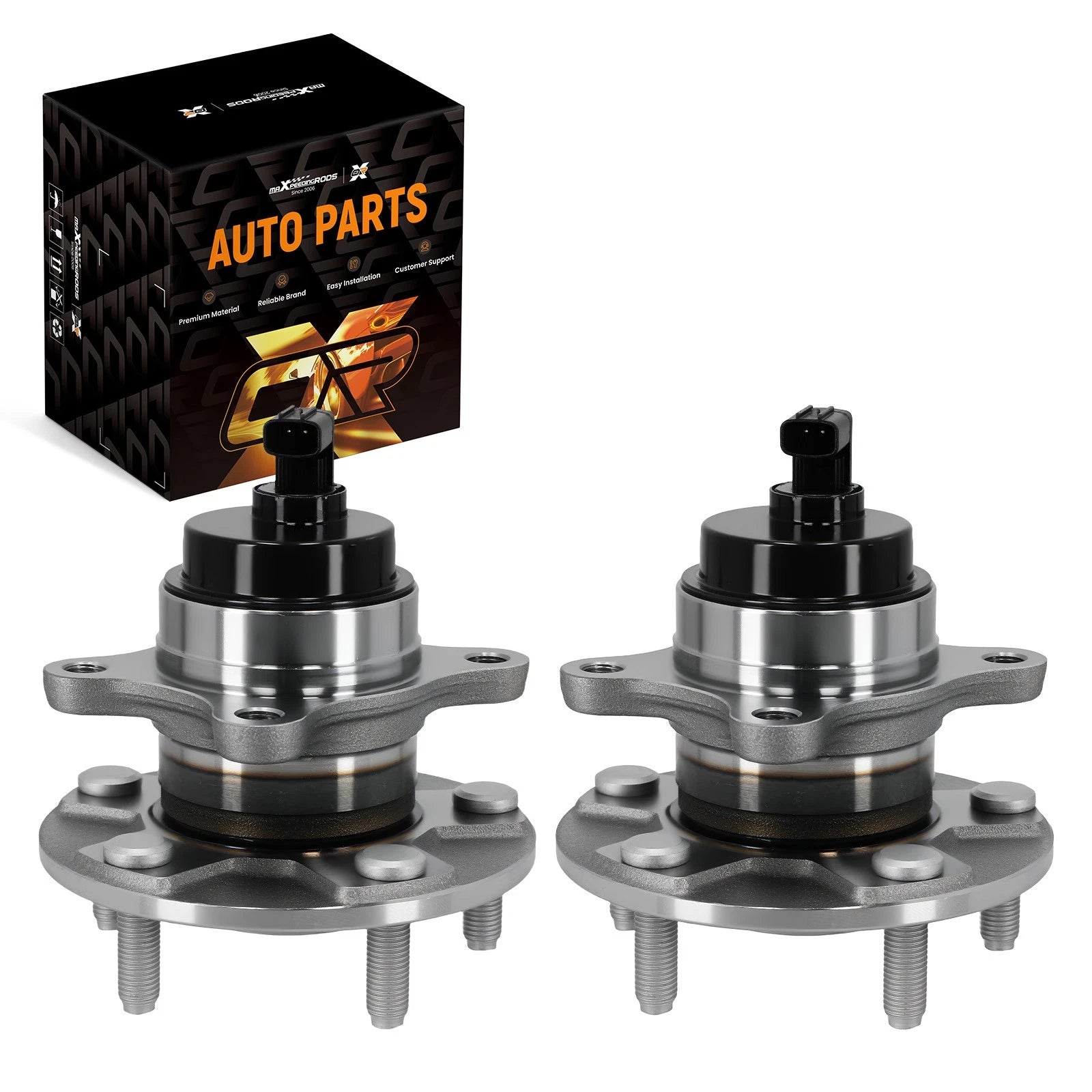 2pc Front Wheel Hub & Bearing Assembly for Lexus LS430 (2001–2006) 40744002E