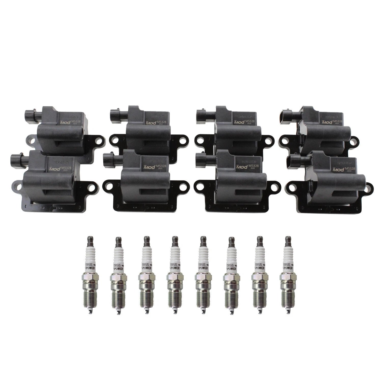 NGK Ignition Coil & 8 Nickel Spark Plugs Kit for Avalanche 2500, Sierra 3500 (2001–2006)