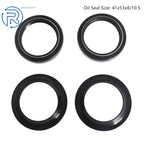 Set of 2 Front Fork Damper Shock Absorber Dust Oil Seal for Motorcycles