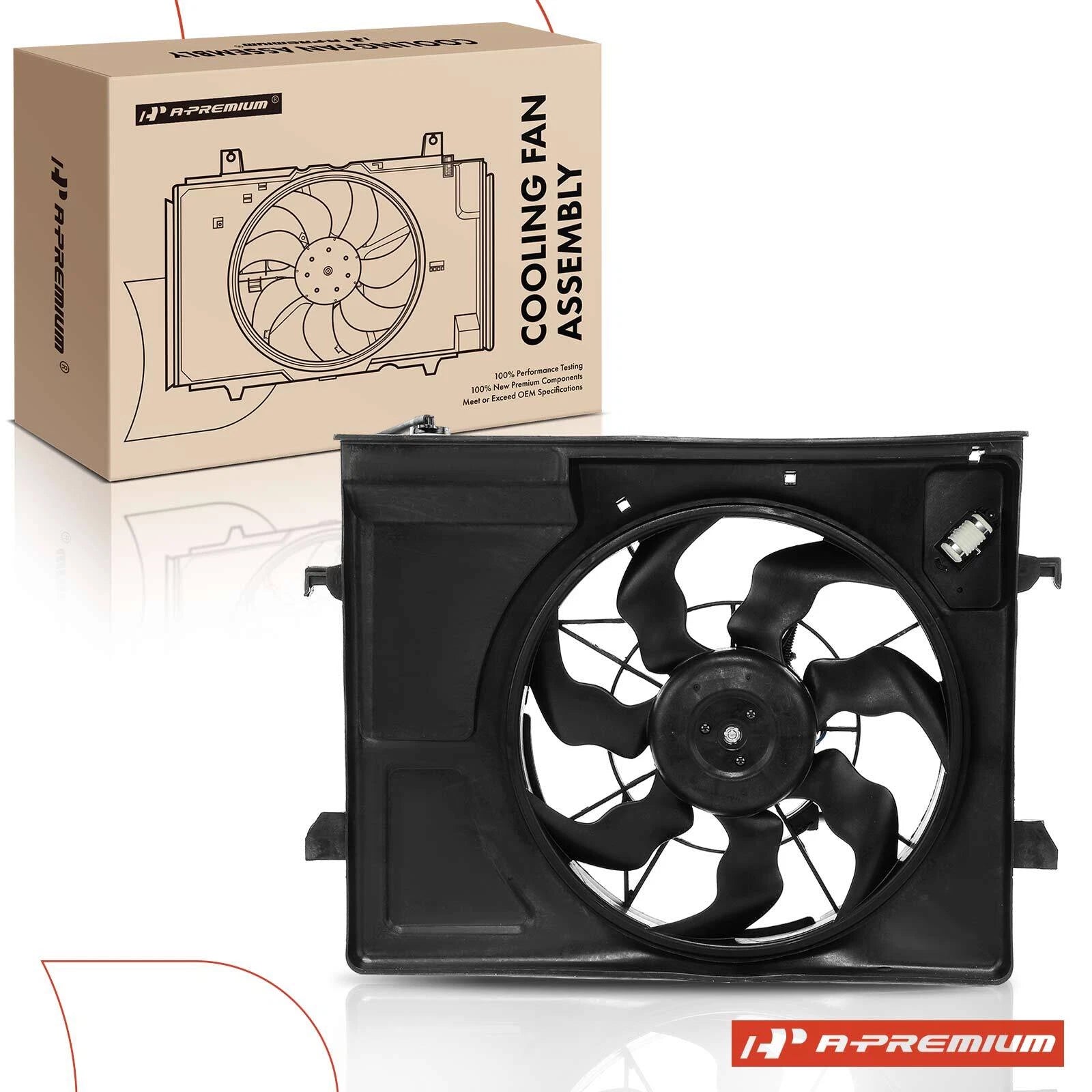 Cooling Fan Assembly with Shroud for Kia Forte (2010–2013)