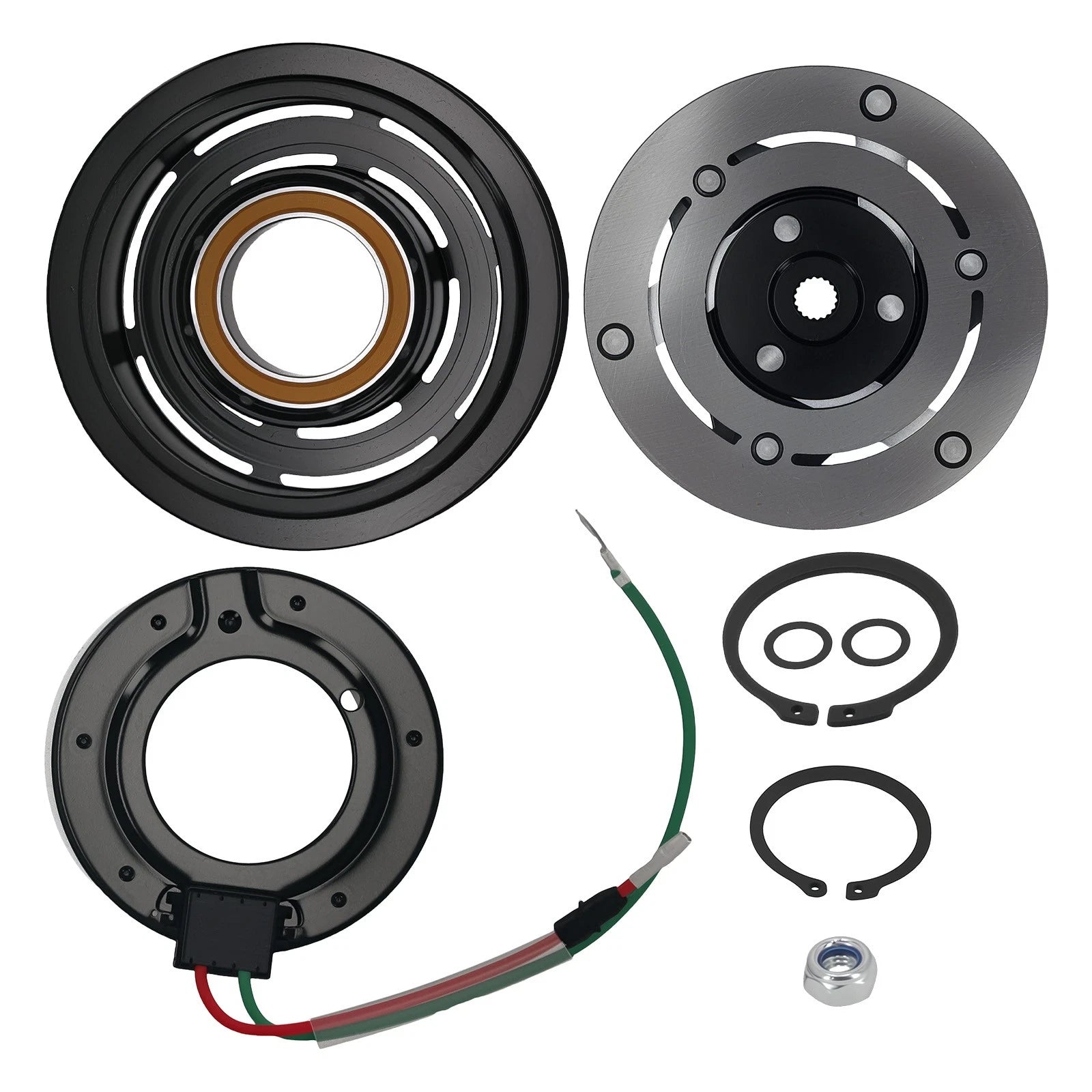 6-Groove AC Compressor Clutch Kit for Honda Civic 1.7L (2001–2005) 38810PLMA11RM