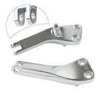Chrome Passenger Foot Peg Mount Brackets for Harley Dyna FXDF FXDL FXDC FXDWG (2006–2017)