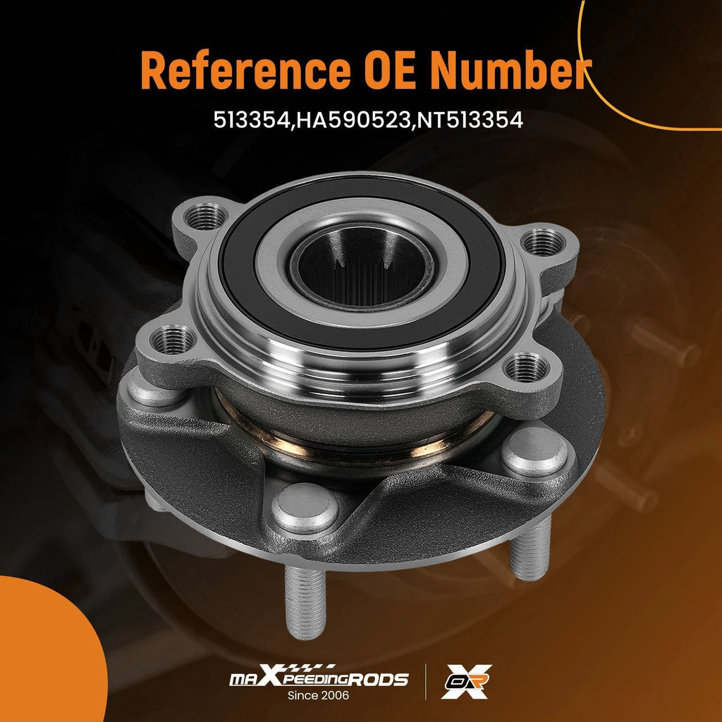 5-Lug Front Wheel Hub & Bearing for Mazda 3 (2014–2018)