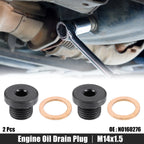 2 Pcs M14x1.5 Steel Engine Oil Drain Plug Screw for Audi Volkswagen 