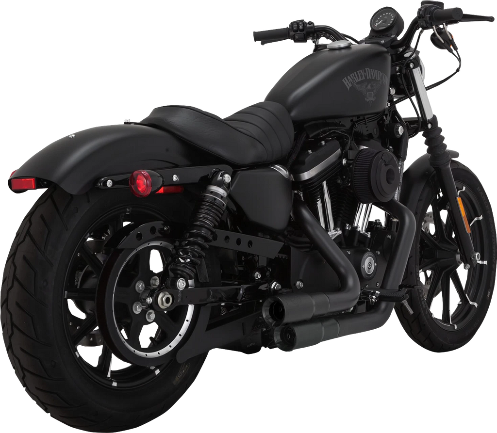 2X Vance & Hines Mini Grenades Black Exhaust for Harley XL Sportster (2014–2022)