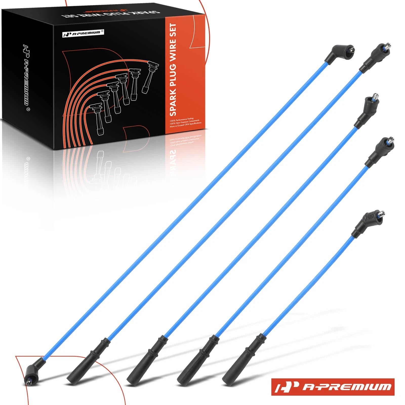 5X Spark Plug Wire Set for Nissan D21 (1990–1997)
