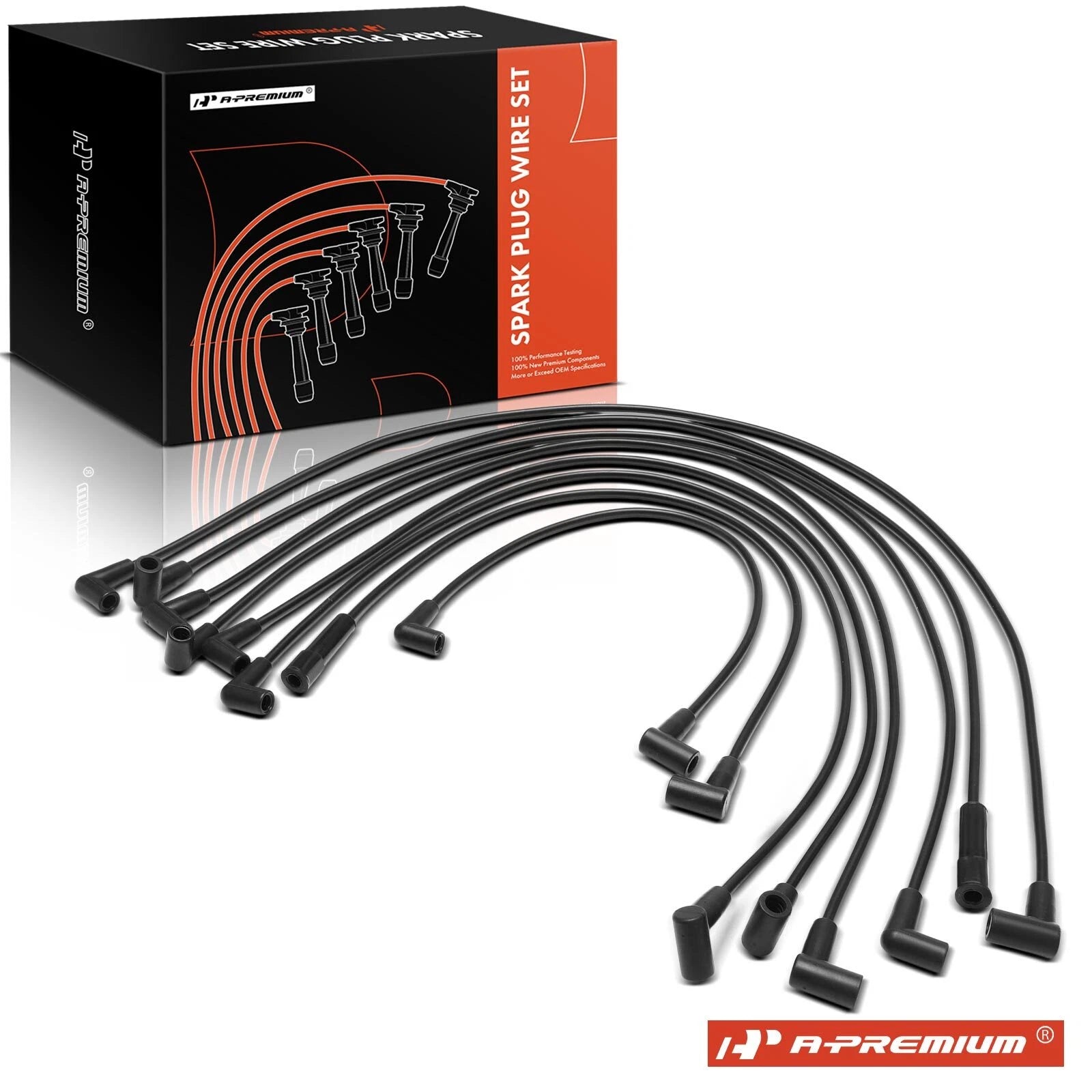 8Pcs Spark Plug Wire Set for Chevy Malibu Impala Camaro Caprice Buick (2000–2023)