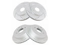 Set of 2 Front and Rear Brake Rotors for Suzuki Equator (2009–2012) JR479JG