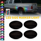 Set of 4 RGB Side Marker Lights for Ford F350 F450 F550 Super Duty (1999–2010)