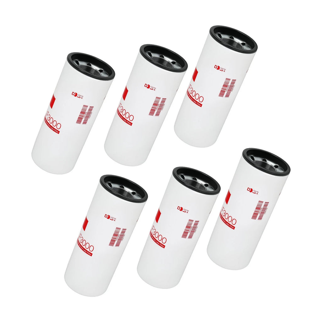 Set of 6 Oil Filters for Cummins ISC ISL Diesel Engine (8.3L 9.0L)