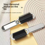 Folding Comb with Mirror for Travel Gym Office Use (11 x 4 x 3 cm)