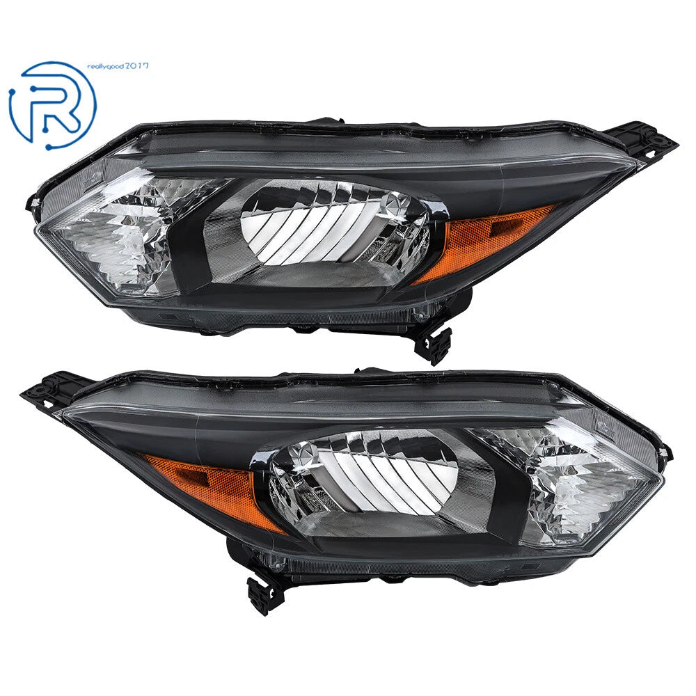 Set of 2 Halogen Headlight Assemblies for Honda HR-V (2016-2018)