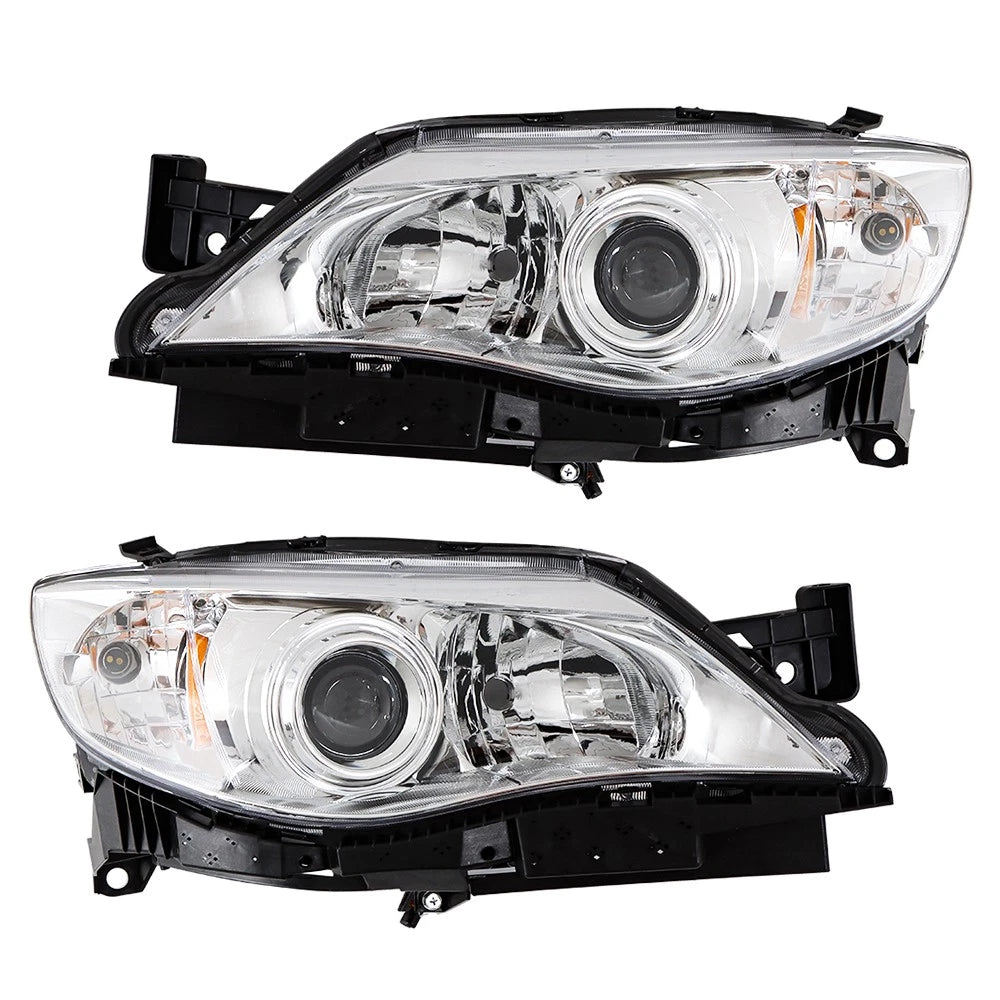 Set of 2 Halogen Headlights for Subaru Impreza (2008–2011) Chrome