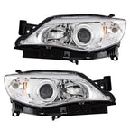 Set of 2 Halogen Headlights for Subaru Impreza (2008–2011) Chrome