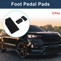 3 Pcs Automatic Foot Accelerator Pedal Covers for Ford Edge (2023) Black