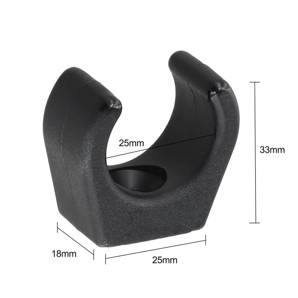 Set of 4 Marine Boat Clips for Stowage Rod Holder (1 Inch Diameter)