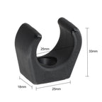 Set of 4 Marine Boat Clips for Stowage Rod Holder (1 Inch Diameter)