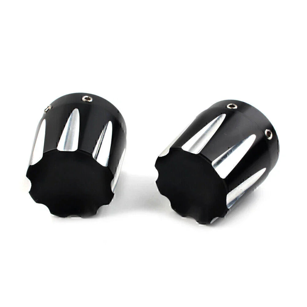 Front Axle Nut Covers for Harley Dyna, Fatboy, Electra, Street Glide, Road King (2006-2023)