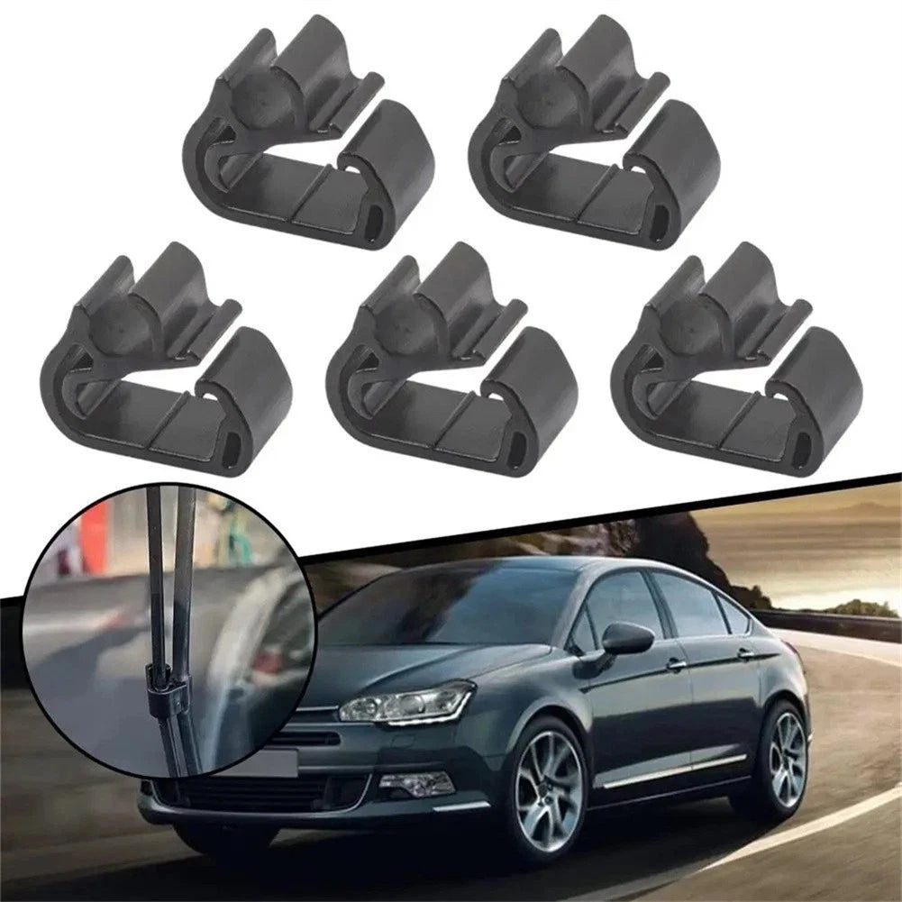 Set of 5 Wiper Arm Spray Hose Buckle Clips for Peugeot 3008 P84 5008 408X