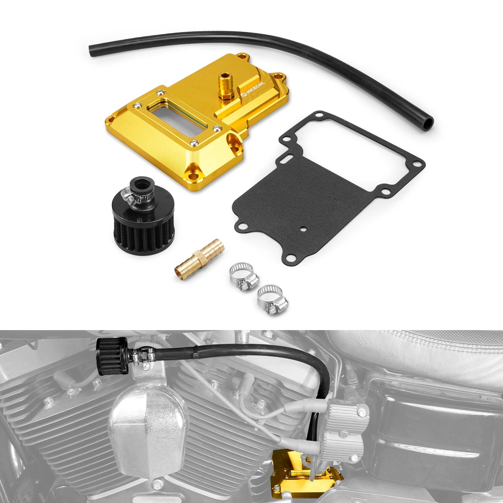 CNC Gearbox Transmission Top Cover for Harley Road King Classic (2007–2015)