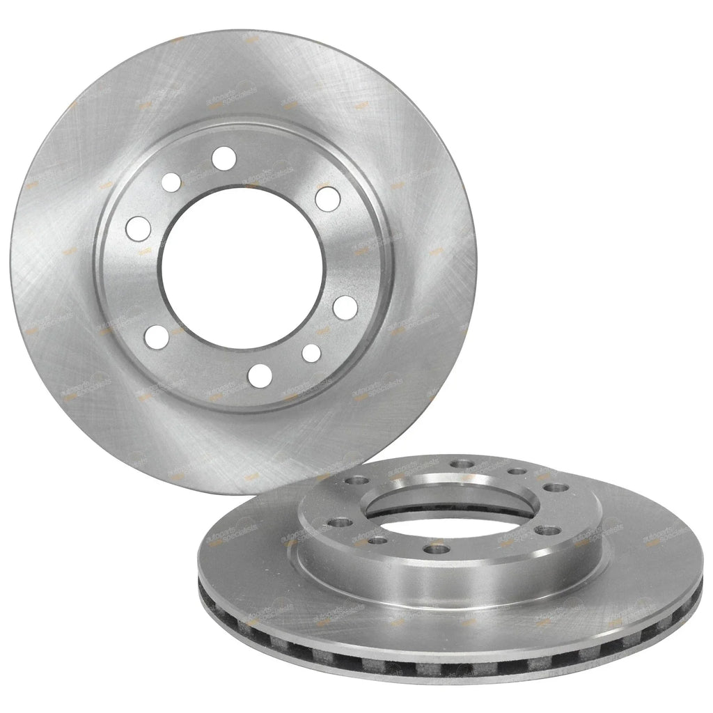 2 x Front Disc Rotors + Brake Pads for Hilux (1988–1997)