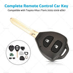 Complete Remote Car Key for Toyota Hilux/Yaris (2005–2009) 4D-67