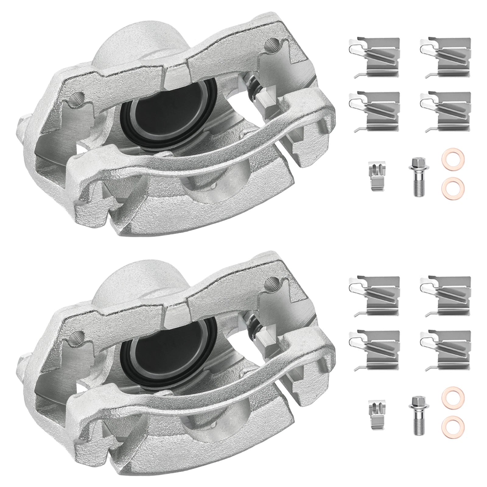 Set of 2 Front Brake Calipers w/ Bracket for Scion xD (2008–2014) 19-B3434 19-B3435