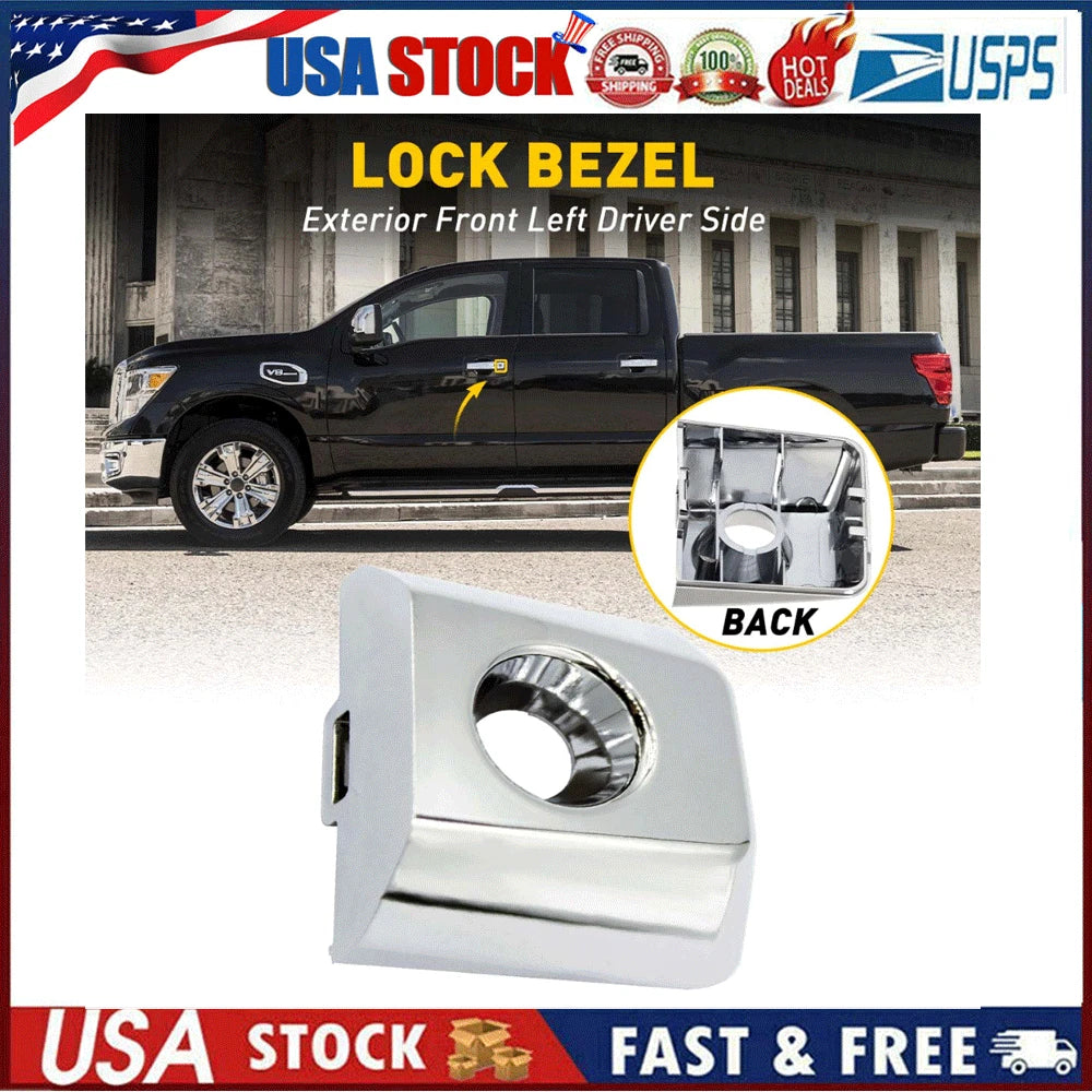 Left Driver Door Handle Bezel Cover for Nissan Titan (2004–2019)